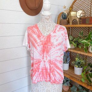 NWT T.La Ophelia Flutter Sleeve Tie-Dye Tee Anthro